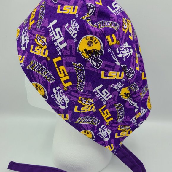 LSU Louisiana State University Surgical Scrub Cap - Picture 4 of 4
